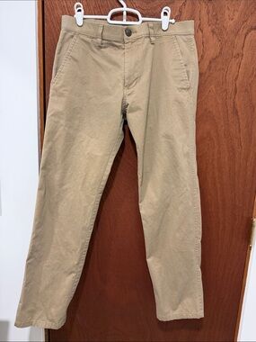 Haggar Men's Tan Chino Pants - Straight Cut 30x30